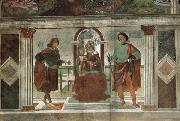 Domenicho Ghirlandaio Thronende Madonna mit den Heiligen Sebastian und julianus Sweden oil painting artist